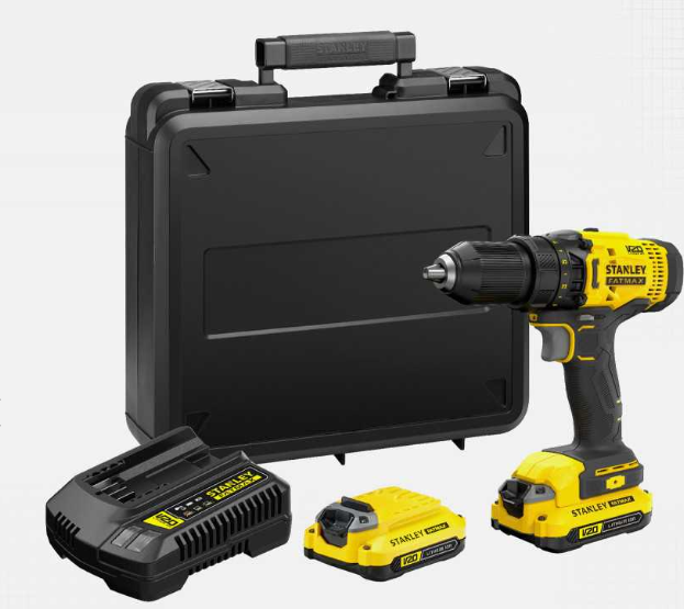 Kit taladro atornillador 20v + accesorios stanley - SCD700C2K-B2