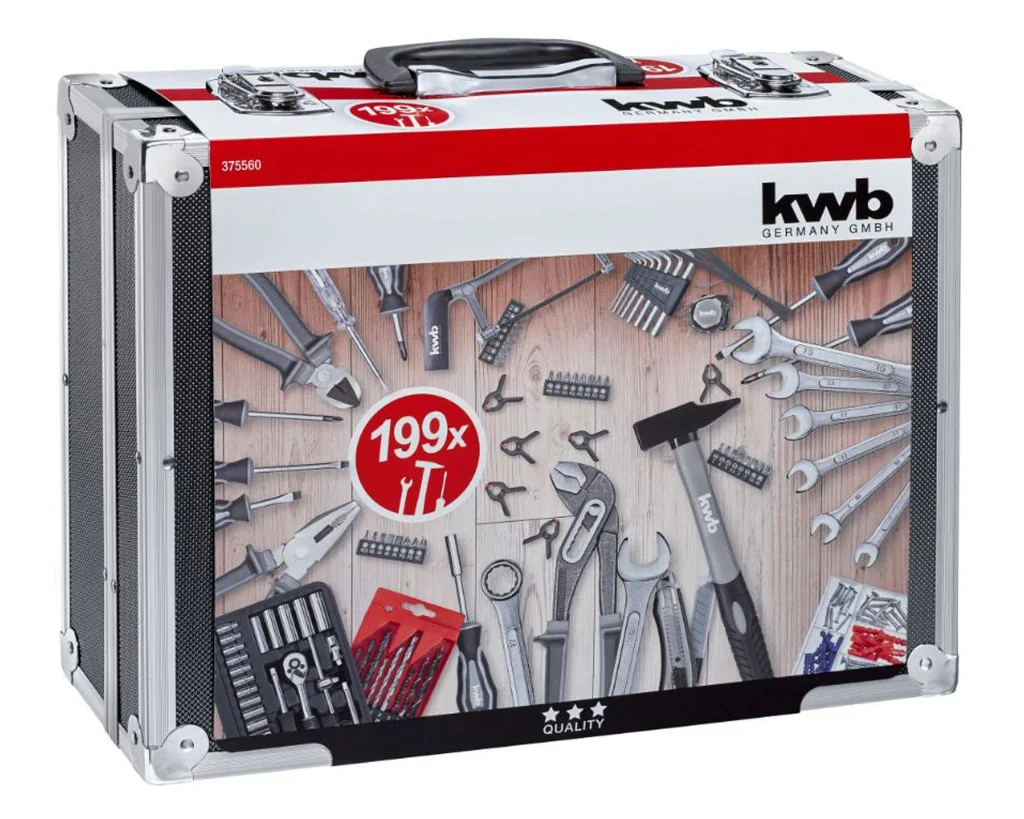 MALETA HERRAMIENTAS MANUALES 199 PCZ KWB