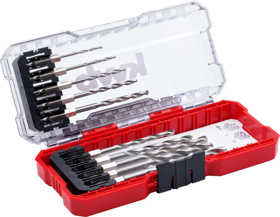 Set 10 Brocas HSS metal – Toma hexagonal 108813 KWB