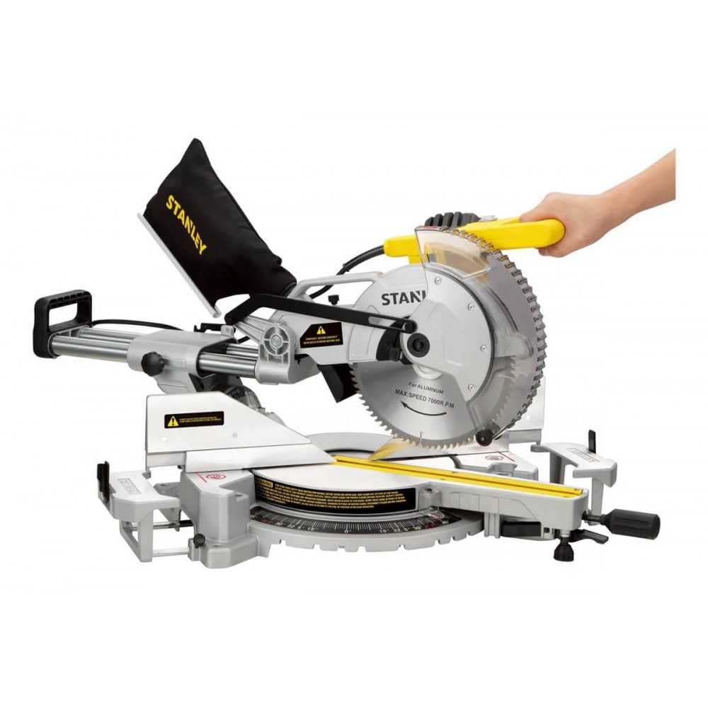 SIERRA INGLETEADORA TELESCÓPICA 10" (254MM) 1800W STANLEY SM18-B2C