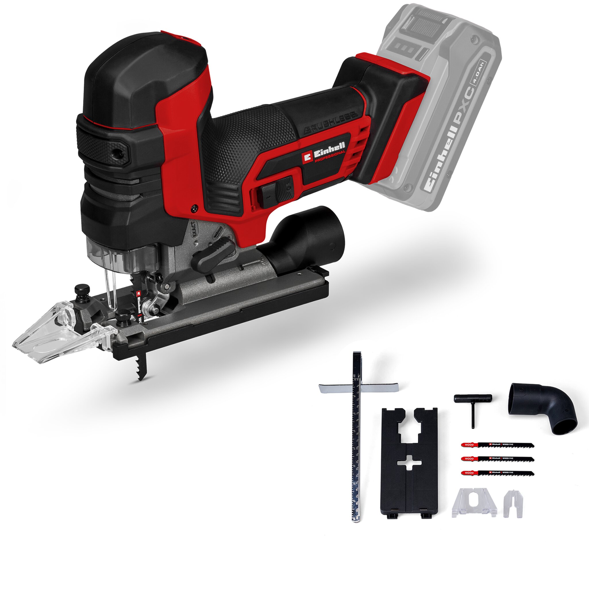 Sierra Caladora Inalámbrica 18V | 3500 Rpm | 135Mm / 20 Mm / 10 Mm | Brushless Einhell TP-JST 18/135 Li BL