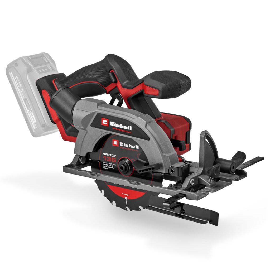 Sierra Circular Inalámbrica 18V | 4000 Rpm | 136 Mm X 20 Mm | 51 Mm | 35 Mm | Brushless Einhell TP-CS 18/136-C Li BL - Solo