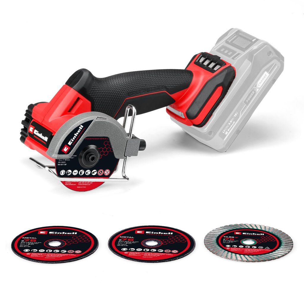 Herramienta De Corte Compacta Inalámbrica | 18 V | 20000 Rpm | 16 Mm | Brushless Einhell TP-CO 18/76-C Li BL-Solo
