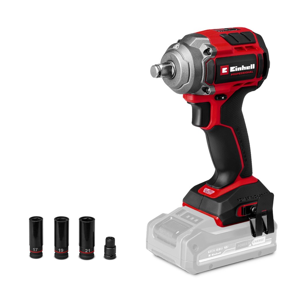 Llave De Impacto Inalámbrica 18V | 2400 Rpm | 600 Nm | Brushless | Compacto Einhell TP-CW 18/350-C Li BL - Solo