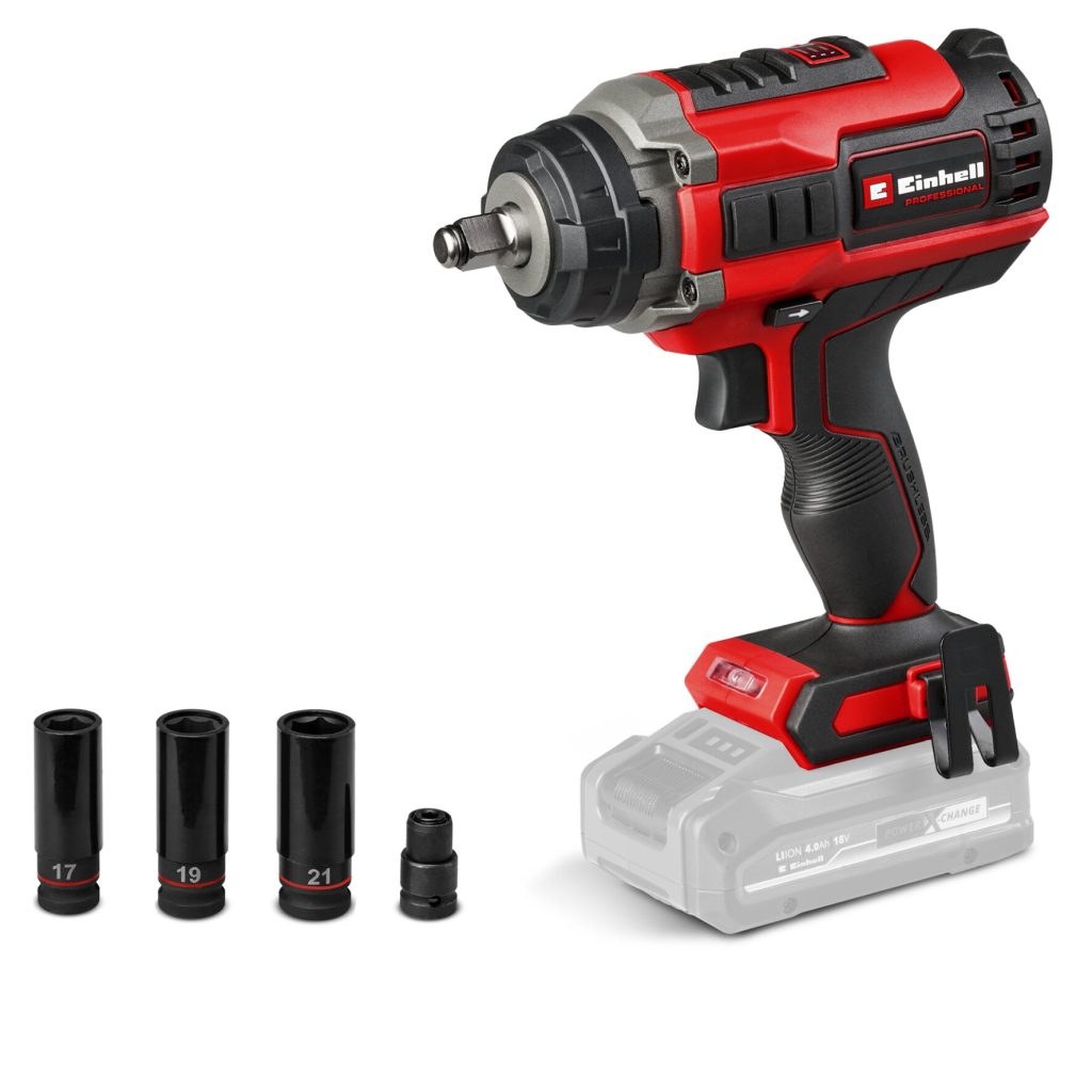 Llave De Impacto Inalámbrica 18V | 2100 Rpm | 450 Nm | Brushless Einhell IMPAXXO 18/400