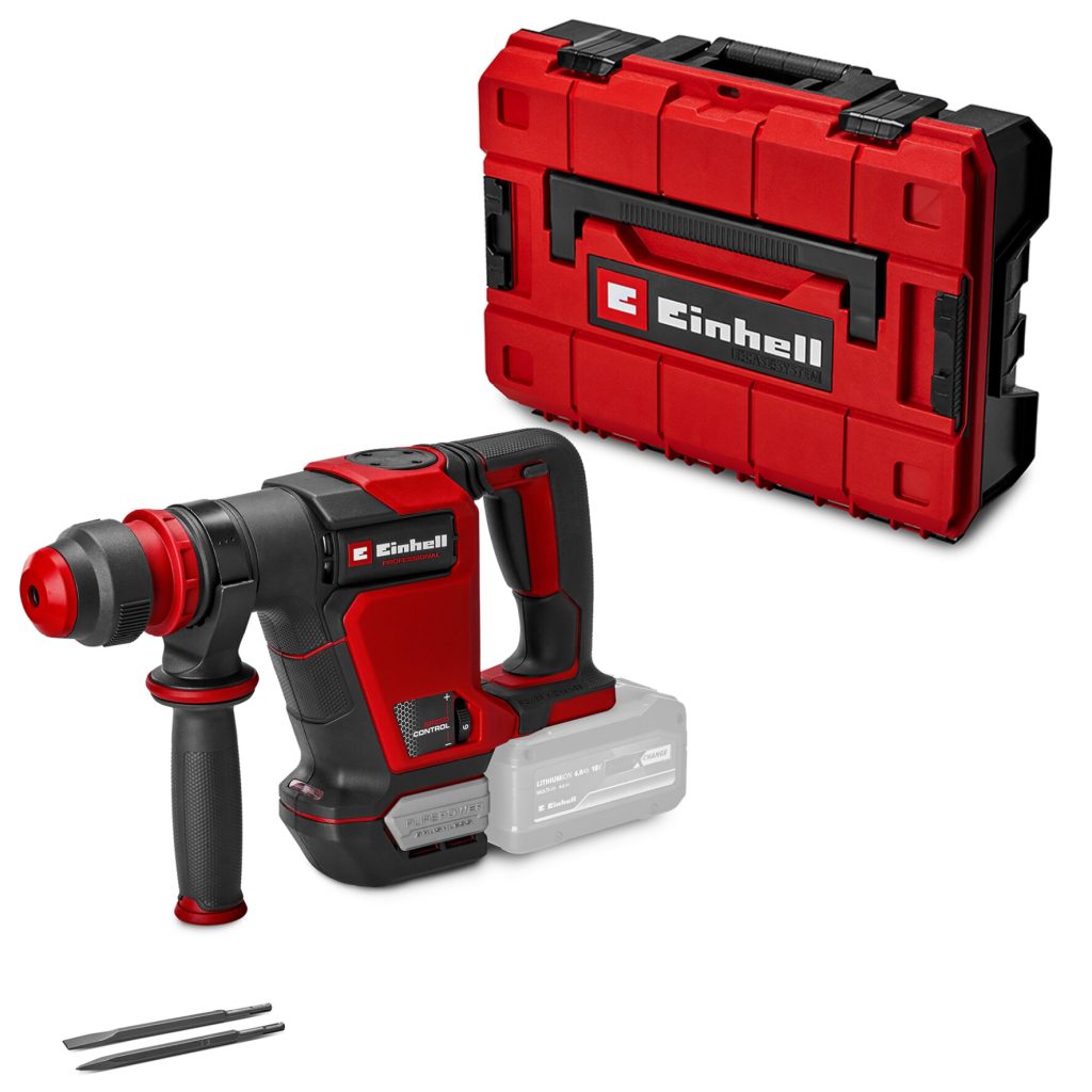 Martillo Demoledor Inalámbrico 18V | 4600 Rpm | 5500 Gpm | 4 J | 20 Mm | Sds-Plus | Brushless Einhell TP-DH 18/4 Li  BL – Solo