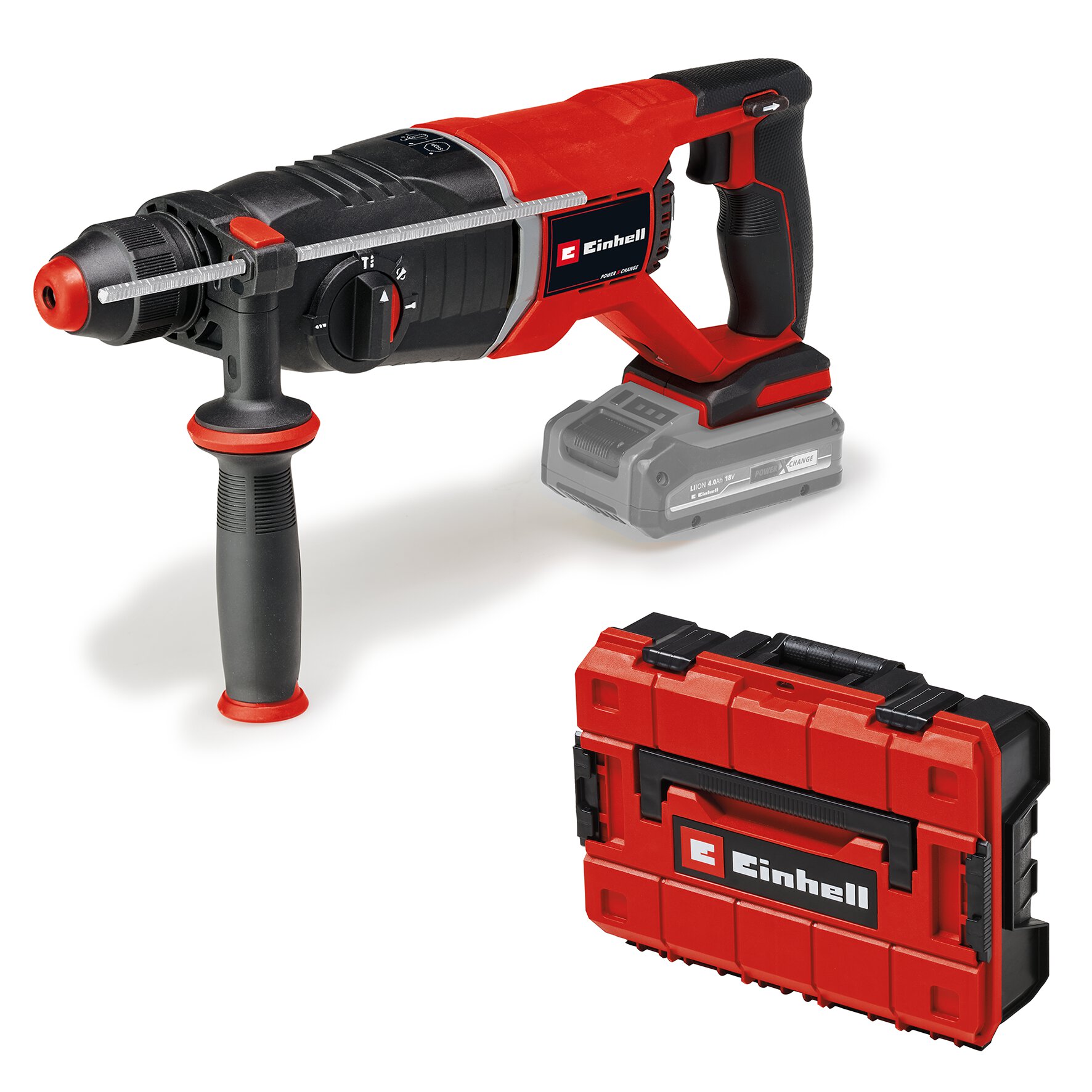 Rotomartillo Inalámbrico 18V | 1150 Rpm | 5100 Gpm | 2,6 J | 26 Mm | Sds-Plus | Brushless Einhell TP-HD 18/26 D Li BL