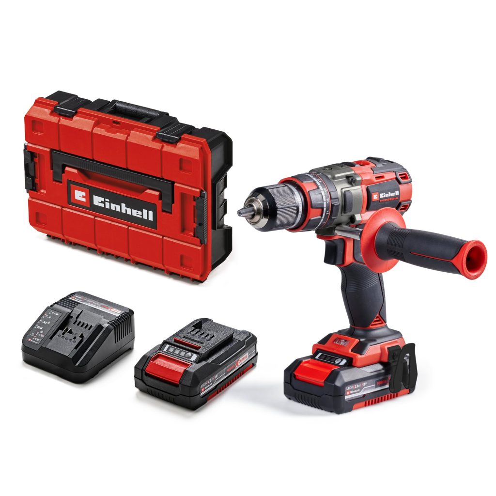 Kit Taladro Percutor Inalámbrico | 18V 2X2.0Ah | 80 Nm | 13 Mm |Case| Brushless Einhell TP-CD 18/80 Li-i BL (2x2,0Ah)