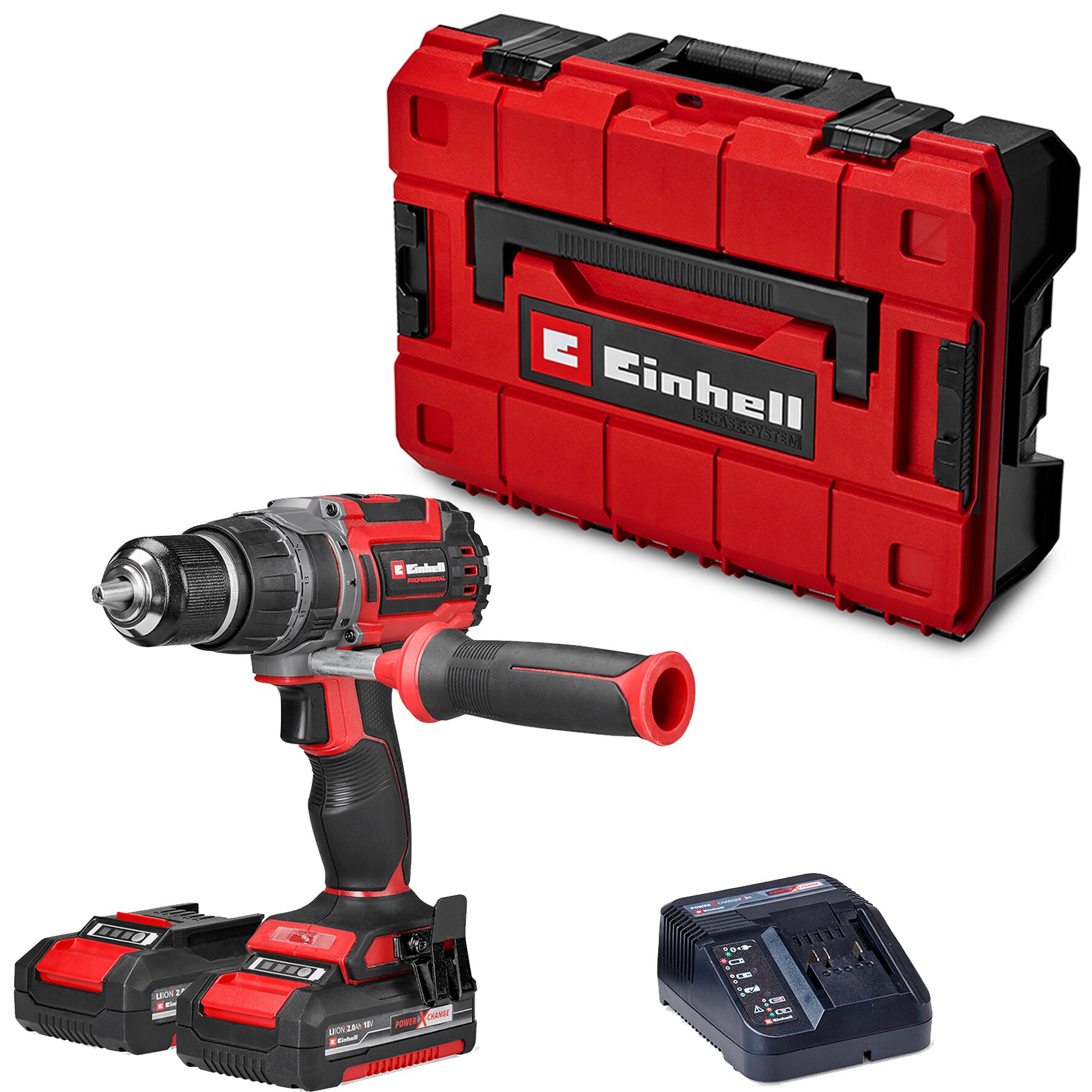 Kit Taladro Percutor Inalámbrico | 18V 2X2.0Ah | 70 Nm | 13 Mm |Case| Brushless Einhell TP-CD 18/70 Li-i BL (2x2,0Ah)
